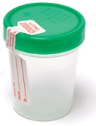 Container Specimen Urine 4 oz w/screw on lid & Tamper Evident Label Sterile Latex-Free Non-Toxic ProAdvantage (100/CS) by Pro Advantage  ID P250410